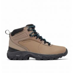 Buty Zimowe Męskie Columbia Newton Ridge WP Omni-Heat II. Brązowe buty trekkingowe Columbia, na zimę, bez wzorów, bez zapięcia. Za 469.99 zł.