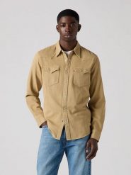 Levi's Koszula - Regular fit - w kolorze beżowym rozmiar: M. Brązowe koszule Levi's®, m, bez wzorów, z bawełny, bez kołnierzyka, bez ramiączek. Za 146.63 zł.