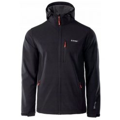 Kurtka męska Softshell Hi-Tec Caen - czarno-pomarańczowa, Rozmiar XL. Brązowe kurtki Hi-tec, m, bez wzorów, z polaru, bez kaptura. Za 184.99 zł.