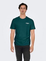 ONLY & SONS Koszulka w kolorze zielonym rozmiar: XXL. Zielone bezrękawniki Only & Sons, xxl, bez wzorów, z bawełny, bez kołnierzyka, bez ramiączek. Za 48.28 zł.