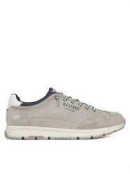 Mustang Sneakersy 4195-302 Szary. Szare buty sportowe casual Mustang, bez wzorów, ze skóry, bez zapięcia. Za 299.99 zł.
