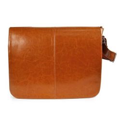 Torba skórzana przez ramię unisex DAN-A T53 camel. Brązowe torby na ramię DAN-A, bez wzorów, ze skóry, przez ramię, bez dodatków. Za 499.99 zł.
