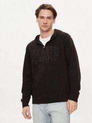 Gap Bluza 868454-00 Czarny Regular Fit. Czarne bluzy GAP, m, bez wzorów, z bawełny, bez kaptura. Za 239.99 zł.
