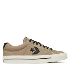 Trampki Converse. Brązowe trampki Converse, m, bez wzorów, bez zapięcia. Za 259.99 zł.