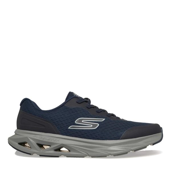 Skechers buty męskie sneakersy Glide-Step Vortex wygodne granatowe (221041/NVY). Niebieskie buty turystyczne Skechers, bez wzorów, bez zapięcia, trekkingowe. Za 259.00 zł.