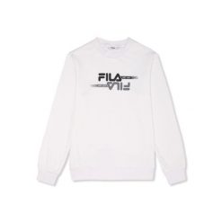 Bluza Fila Manta Regular Graphic. Białe bluzy Fila, m, bez wzorów, bez kaptura. Za 212.95 zł.