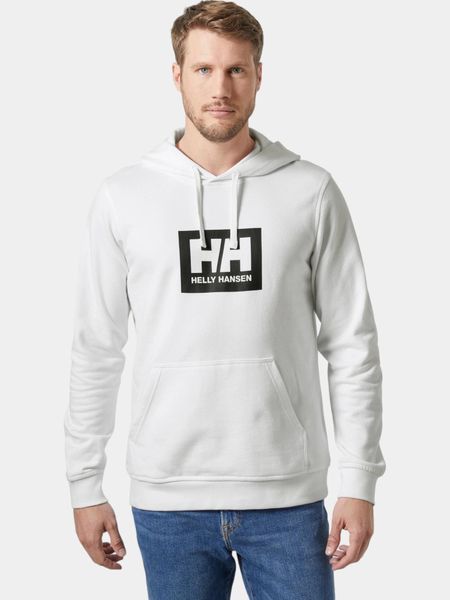 Bluza Z Kapturem Męska Helly Hansen Hh Box. Białe bluzy z kapturem Helly Hansen, m, bez wzorów, z bawełny, z kapturem. Za 349.00 zł.