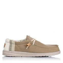 Tenisówki Hey Dude Model Wally Linen Natural Kolor Zielony. Zielone buty trekkingowe SENZA MARCA, bez wzorów, z tkaniny, bez zapięcia. Za 232.99 zł.