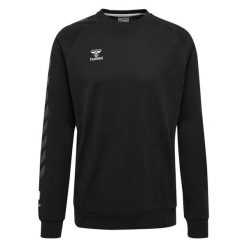 Bluza piłkarska męska Hummel Move Grid bawełniana. Czarne bluzy Hummel, l, bez wzorów, z bawełny, bez kaptura. W wyprzedaży za 208.50 zł.
