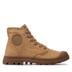 Trapery Palladium. Brązowe trapery Palladium, bez zapięcia. Za 399.99 zł.
