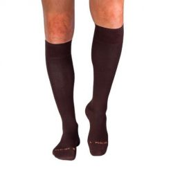 Długie skarpety uciskowe 3/4 z bawełny merceryzowanej brązowe. Brązowe skarpety OEM, bez wzorów, z bawełny. Za 87.79 zł.