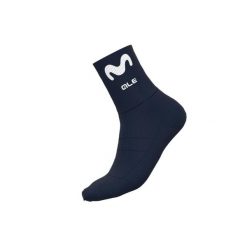 Skarpetki rowerowe Alé Cycling Pro Team Replica Movistar. Niebieskie skarpety ALÉ CYCLING, bez wzorów. W wyprzedaży za 62.99 zł.
