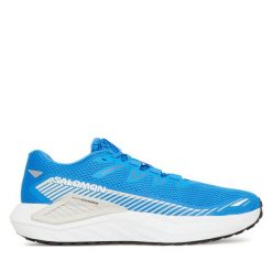 Buty do biegania Salomon. Niebieskie buty do biegania Salomon, bez wzorów, bez zapięcia, do biegania. Za 389.99 zł.