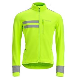 Kurtka zimowa na rower szosowy Van Rysel EDR Endurance EN17353. Żółte kurtki VAN RYSEL, na zimę, xl, bez wzorów, z materiału, bez kaptura. Za 339.99 zł.