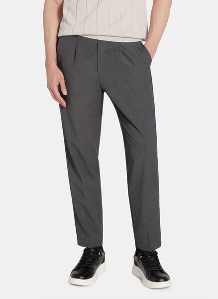 PAKO LORENTE - Szare casualowe spodnie męskie. Szare spodnie materiałowe Pako Lorente, na co dzień, m, bez wzorów, z wełny, casualowe. Za 199.99 zł.