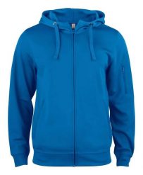 Clique Bluza z kapturem Basic Active Full Zip – 100% poliester. Niebieskie bluzy z kapturem CLIQUE, s, bez wzorów, z poliesteru, z kapturem. Za 203.13 zł.