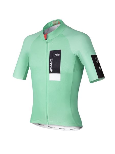 Craft Koszulka kolarska w kolorze zielonym rozmiar: M. Zielone t-shirty sportowe Craft, bez wzorów, z materiału, bez ramiączek, rowerowe. Za 204.95 zł.