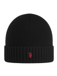 U.S. Polo Assn. Czapka w kolorze czarnym rozmiar: onesize. Czarne czapki zimowe U.S. Polo Assn., bez wzorów, z kaszmiru. Za 122.67 zł.