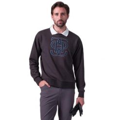 Bluza PS of Sweden Carl Monogram. Szare bluzy PS OF SWEDEN, bez wzorów, bez kaptura. Za 455.50 zł.