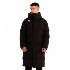 Długa kurtka William Martin Manchester Black. Czarne kurtki Softee, bez wzorów, z puchu, bez kaptura. Za 466.99 zł.