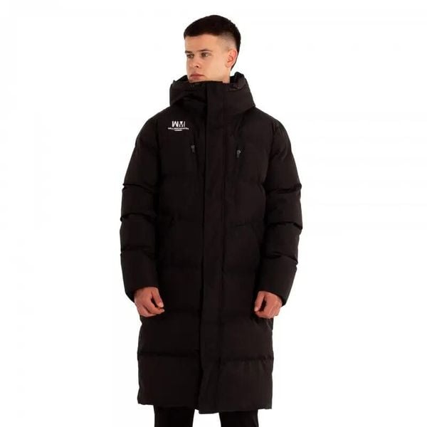 Długa kurtka William Martin Manchester Black. Czarne kurtki Softee, bez wzorów, z puchu, bez kaptura. Za 466.99 zł.