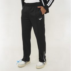 Spodnie sportowe STELLAR męskie czarne. Białe spodnie treningowe długie Legea, m, bez wzorów. W wyprzedaży za 96.00 zł.