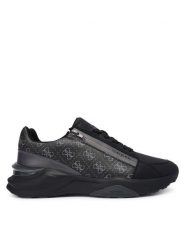 Guess Sneakersy FMFVAL ELE12 Czarny. Czarne buty sportowe casual Guess, z aplikacjami, ze skóry, bez zapięcia. Za 459.99 zł.