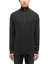 Mustang Sweter "Everett" w kolorze czarnym rozmiar: XL. Czarne swetry nierozpinane Mustang, xl, bez wzorów, z bawełny, bez kołnierzyka, bez ramiączek. Za 114.98 zł.