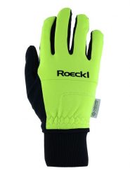 Roeckl SPORTS Rękawiczki kolarskie w kolorze czarno-żółtym rozmiar: 8,5. Czarne rękawiczki Roeckl SPORTS, bez wzorów, z gore-texu. Za 144.24 zł.