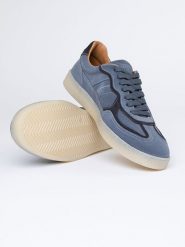 PAUL VESTERBRO Skórzane sneakersy w kolorze niebieskim rozmiar: 45. Niebieskie buty sportowe casual PAUL VESTERBRO, bez wzorów, bez zapięcia. Za 195.99 zł.