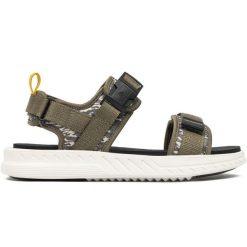 Sandały New Balance SMA600B2 zielone. Zielone sandały z materiału, bez zapięcia. Za 361.45 zł.