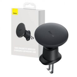 Magnetyczny uchwyt samochodowy z indukcyjnym ładowaniem na telefon, Baseus CW01 na telefon (czarny). Selfie stick Baseus. Za 100.00 zł.