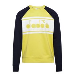 Bluza męska DIADORA SWEATSHIRT CREW SPECTRA. Żółte bluzy Diadora, m, bez wzorów, bez kaptura. Za 99.99 zł.