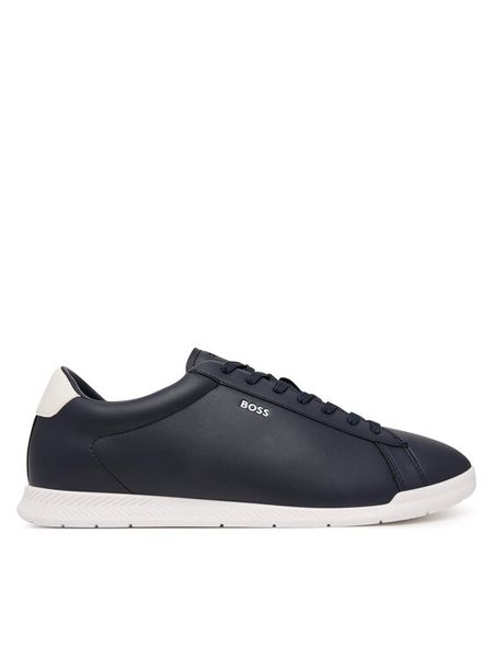BOSS Sneakersy Nitan 50568470 Granatowy. Niebieskie buty sportowe casual Boss, bez wzorów, ze skóry, bez zapięcia. Za 699.99 zł.