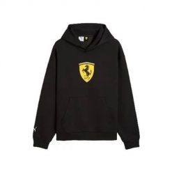 Bluza sportowa męska Puma Ferrari. Czarne bluzy z kapturem Puma, m, bez wzorów, z kapturem. Za 759.00 zł.