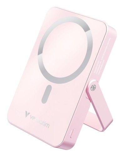 Verbatim Charge 'n' Go Magnetic Wireless Litowo-polimerowy (LiPo) 10000 mAh Bezprzewodowe ładowanie Różowy. Czerwone powerbanki Verbatim. Za 245.99 zł.