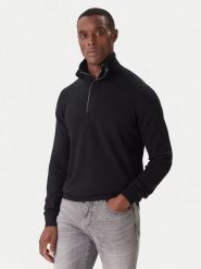 KARL LAGERFELD Sweter 655005 554399 Czarny Slim Fit. Czarne swetry rozpinane KARL LAGERFELD, m, bez wzorów, z wełny, bez kołnierzyka, bez ramiączek. Za 989.99 zł.