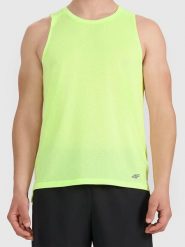 4F Top sportowy w kolorze żółtym rozmiar: L. Żółte t-shirty sportowe 4F, bez wzorów, z materiału, bez ramiączek, outdoorowe. Za 87.40 zł.