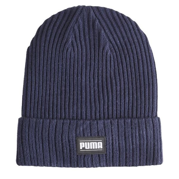 Czapka Prążkowana Akryl Z Mankietami Classic. Niebieskie czapki zimowe Puma, bez wzorów, prążkowane. Za 117.99 zł.