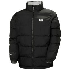 Odwracalna kurtka puchowa Helly Hansen YU23. Czarne kurtki Helly Hansen, m, bez wzorów, z poliesteru, bez kaptura. Za 830.80 zł.