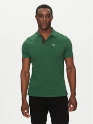 Barbour Polo Tartan MML0012OL72 Zielony Regular Fit. Zielone koszulki polo Barbour, m, bez wzorów, z bawełny, bez kołnierzyka, bez ramiączek. Za 229.99 zł.