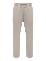 ONLY & SONS Spodnie dresowe "Newkodyl" w kolorze beżowym rozmiar: XXL. Brązowe spodnie treningowe długie Only & Sons, xxl, bez wzorów, z dresówki. Za 92.21 zł.