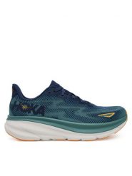 Hoka Buty do biegania Clifton 9 1127895 Turkusowy. Niebieskie buty do biegania HOKA, bez wzorów, z materiału, bez zapięcia, do biegania. Za 719.99 zł.