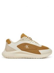 Calvin Klein Jeans Sneakersy Eva Runner Low Mesh Mix YM0YM01185 Żółty. Żółte buty sportowe casual Calvin Klein Jeans, bez wzorów, z jeansu, bez zapięcia. Za 379.99 zł.