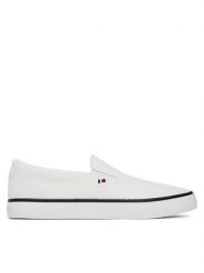 Tommy Hilfiger Tenisówki Th Hi Vulc Core Low Ii Slipon FM0FM05514 Biały. Białe trampki Tommy Hilfiger, m, bez wzorów, bez zapięcia. Za 359.99 zł.