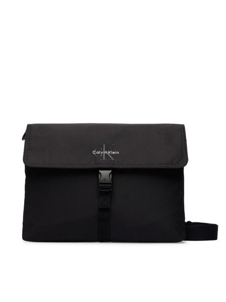 Calvin Klein Saszetka Bold Laptop Sleeve W/ Strap (Nyl LV04D1222G Czarny. Czarne saszetki i nerki CALVIN KLEIN, bez wzorów, ze skóry. Za 329.99 zł.
