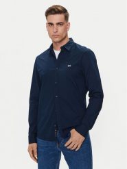 Tommy Jeans Koszula Entry DM0DM19519 Granatowy Regular Fit. Niebieskie koszule Tommy Jeans, m, bez wzorów, z bawełny, bez kołnierzyka, bez ramiączek. Za 329.99 zł.
