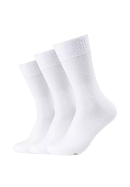 Skarpetki sportowe męskie 3pk Men's Basic Socks. Białe skarpetki sportowe Skechers, bez wzorów, z bawełny. Za 29.99 zł.