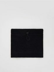 Komin ze ściągaczem - czarny. Czarne szaliki Reserved, bez wzorów. Za 79.99 zł.