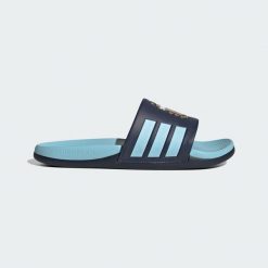 Klapki adilette Comfort 2.0 Argentyna. Niebieskie klapki Adidas, z syntetyku. Za 219.00 zł.